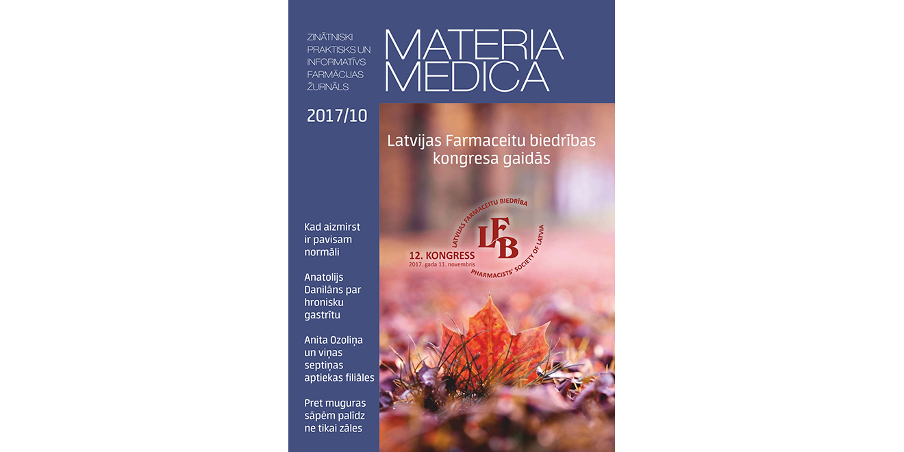 Jaunajā “Materia Medica” – LFB kongresa aktualitātes, hronisks gastrīts un muguras sāpes