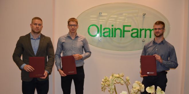 “Olainfarm” piešķir izcilības stipendijas trim RSU farmācijas fakultātes studentiem