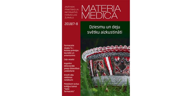 Jaunajā “Materia Medica” – par izmaiņām zāļu reklamēšanā un kolēģiem Dziesmu svētkos