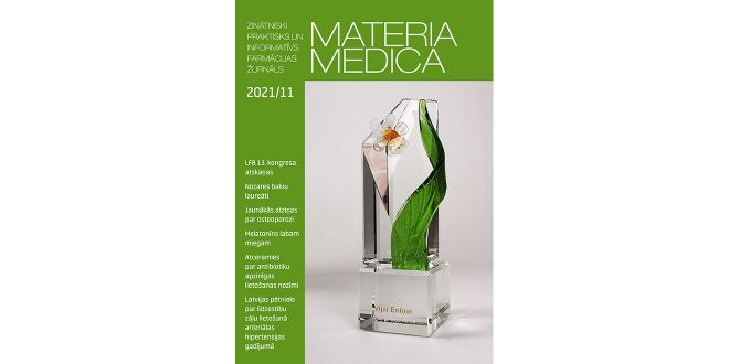 Jaunajā “Materia Medica” numurā – LFB kongresa lēmumi un ievēlētās amatpersonas, kā arī aktuālais antibiotiku lietošanā