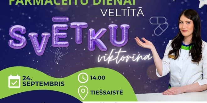 SIA “Latvijas aptieka” aicina kopīgi nosvinēt  Pasaules farmaceitu dienu