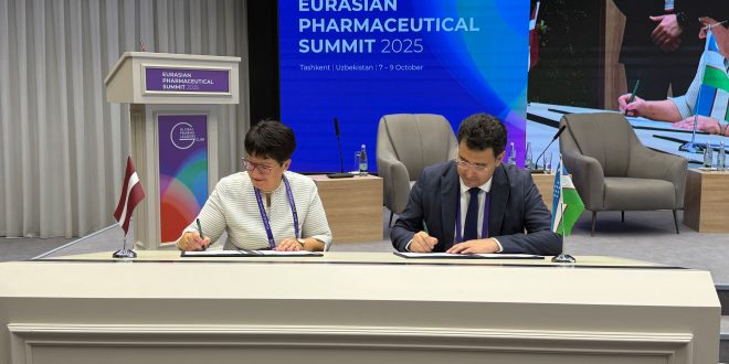 Zāļu valsts aģentūra paraksta sadarbības memorandu ar Uzbekistānas Farmaceitisko produktu drošības centru
