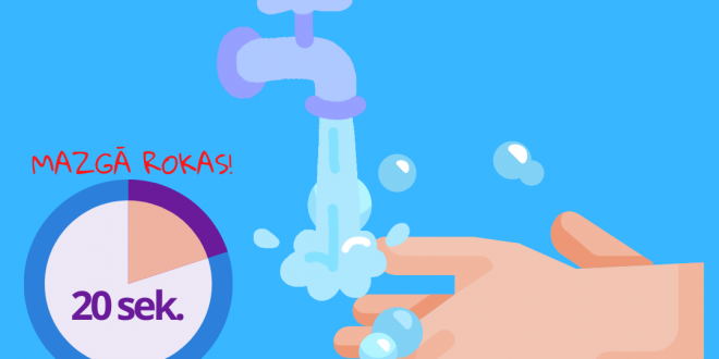 SPKC Pasaules roku mazgāšanas dienā atgādina, ka pareiza roku mazgāšana glābj dzīvības!