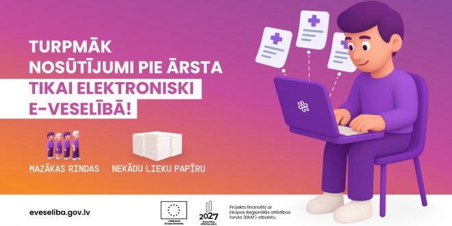 No rītdienas sākas pāreja uz pilnībā digitalizētiem e-nosūtījumiem pie ārsta
