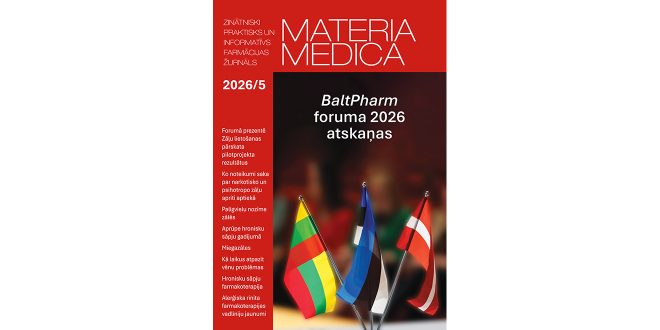 Materia Medica maija numurs veltīts BaltPharm foruma apskatam