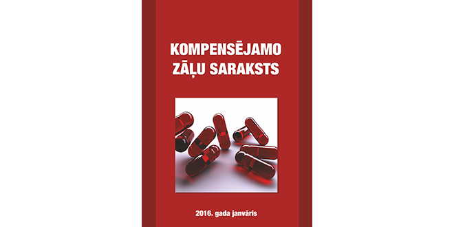 Grāmatā izdots jaunais Kompensējamo zāļu saraksts