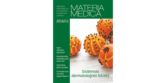 Jaunajā “Materia Medica” – par aktuālo dermatoloģijā, kontracepcijā un krūts vēža ārstēšanā