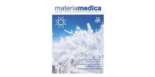 “Materia Medica” jaunajā numurā – LFB jubileja, antroposofiskas zāles, farmaceite Austrālijā