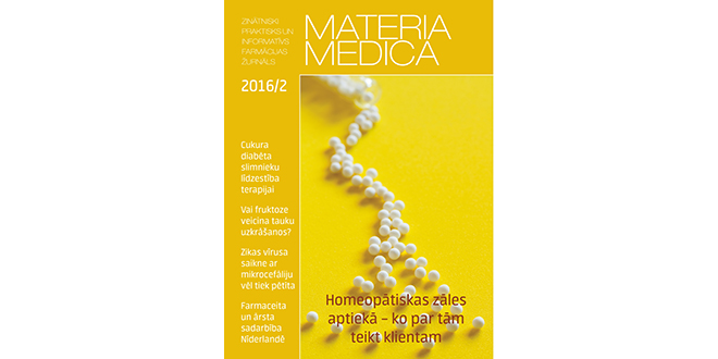 Jaunajā “Materia Medica” – kas farmaceitam jāzina par homeopātiju, Zikas vīrusu un īso ķēžu taukskābēm